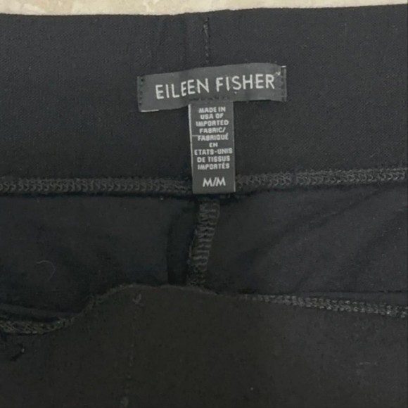 Eileen Fisher Casual Black Pants Pull on Stretch Wide Leg Women Size M. - Picture 3 of 7